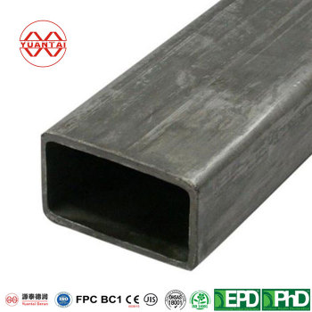 black rectangular steel tube hollow section for building structure