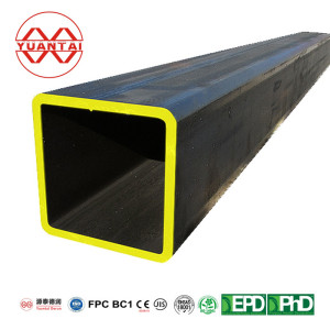 square hollow steel tube China factory rectangular steel box section