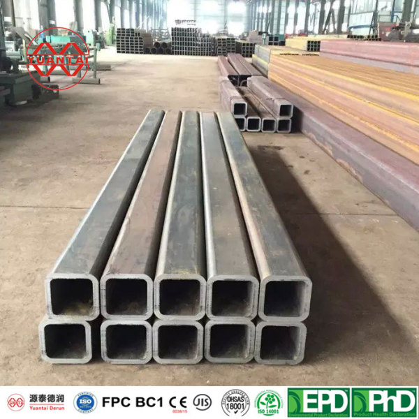 ERW Square Pipes Structural steel pipe EN10219 S355MH China factory Yuantai Derun