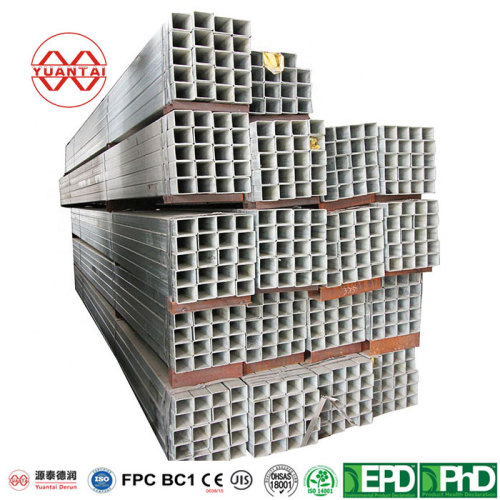 gp square pipe EN10210 hot rolled structural steel tube