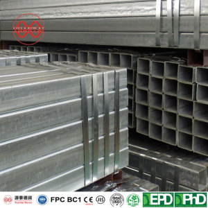 hot dip galvanized square steel tube factory yuantaiderun(accept oem odm obm)