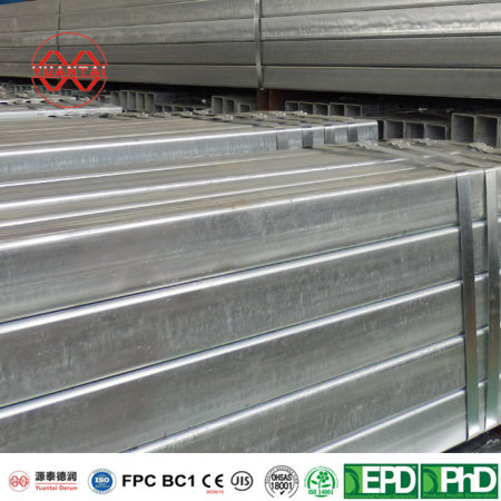 gp square pipe EN10210 hot rolled structural steel tube