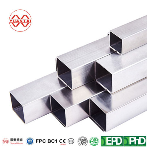 galvanized hollow sections factory YuantaiDerun(oem obm odm)