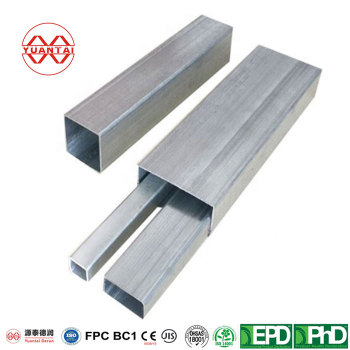 OBM galvanized square hollow section yuantaiderun