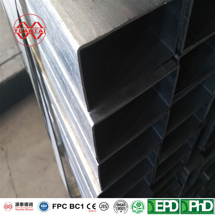 Galvanized Rectangular Schedule 40 MS Steel Tube