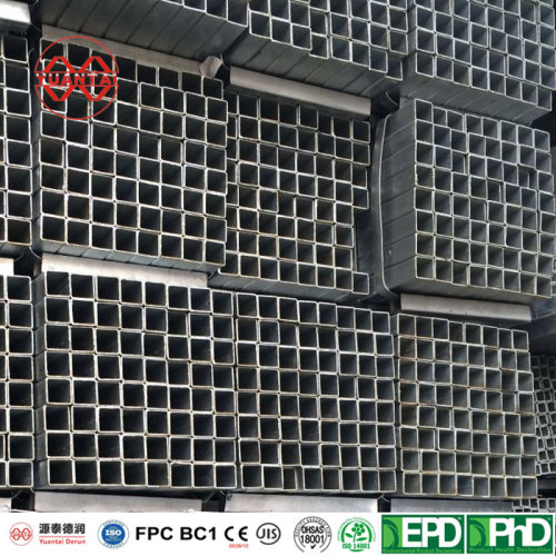 hot dip galvanized square steel pipe price yuantaiderun(accept oem odm obm)