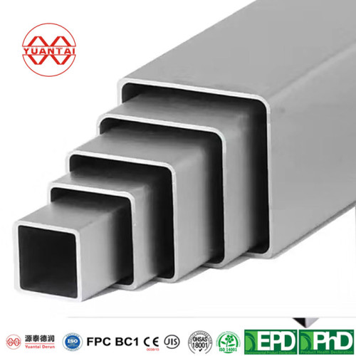 schedule 40 square and rectangular steel pipe Yuantaiderun(can oem obm odm)
