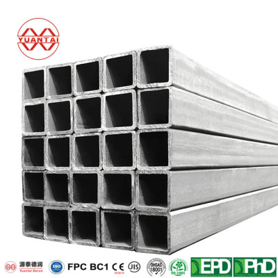 Hot Dip galvanized square pipe factory China yuantaiderun(can oem odm obm)