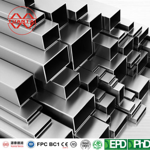 China hot galvanized rectangular hollow section supplier yuantaiderun(oem odm obm)