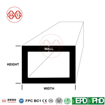 Cold-formed rectangular steel pipe supplier China yuantaiderun(can oem odm obm)