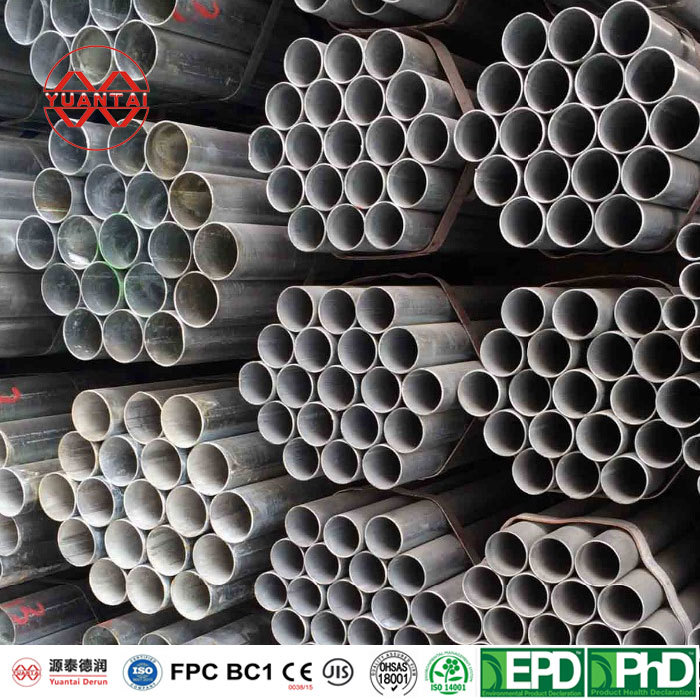 Galvanized steel round tubing