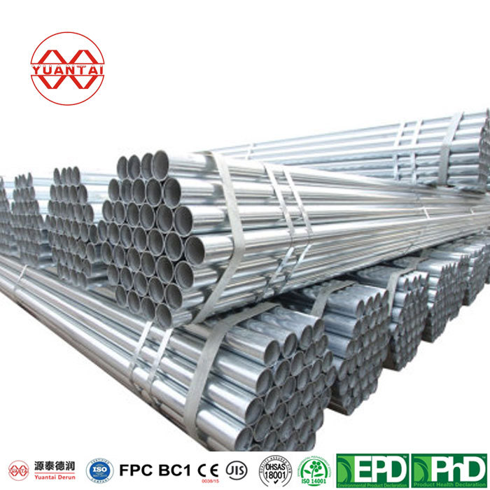 galvanized round steel pipe -yuantai derun