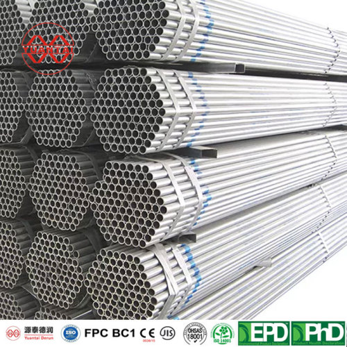 hot dip galvanized steel tube China manufacturer tianjin yuantaiderun