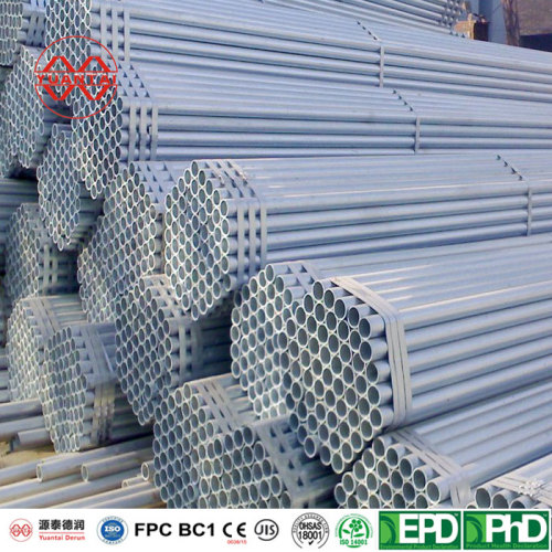 hot dip galvanized round tube YuantaiDerun(can oem odm obm)