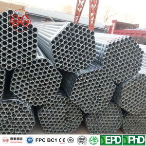 hot dip galvanized round tube YuantaiDerun(can oem odm obm)