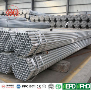 Galvanized Steel Round Tube factory Tianjin yuantaiderun(oem odm obm)
