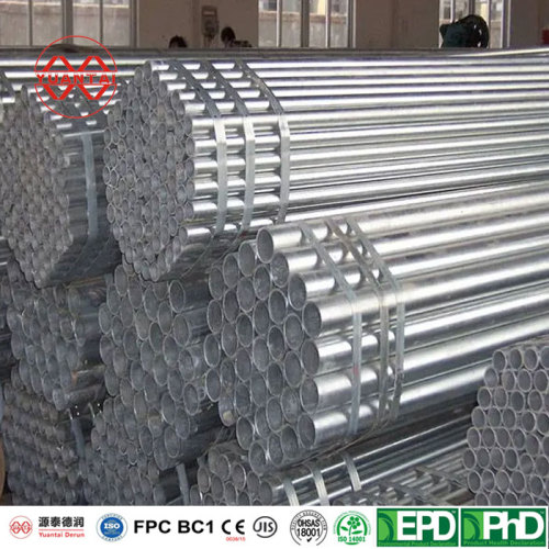 pre galvanized round steel pipe China yuantaiderun(oem obm odm)