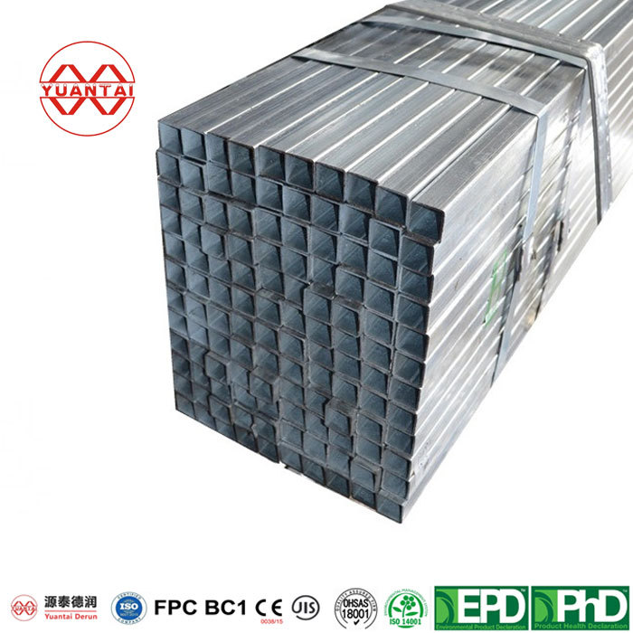 Pre galvanized square steel pipe-Yuantai Derun Steel Pipe Group