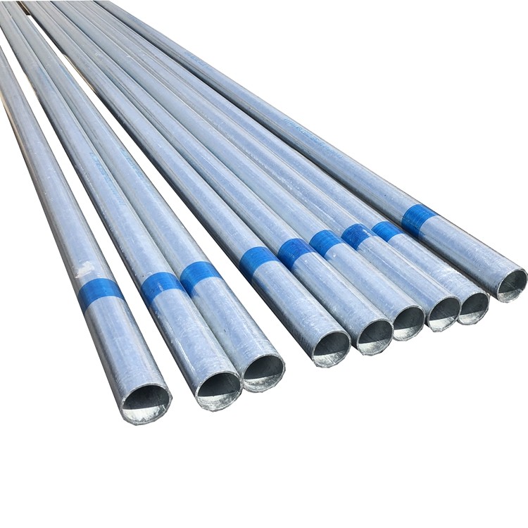 Galvanized steel round tubing