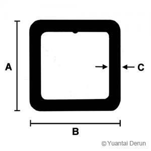 square steel pipe -yuantai derun