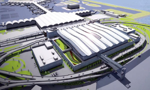 Assist Greater Bay Area~Yuantai Derun Steel Pipe Products in Serving Hong Kong T2 Terminal Construction Project