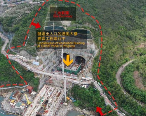 将軍澳-藍田トンネル工事防音障壁及び道路標識龍門フレーム構造部材源泰徳潤鋼管製造グループ工事事例第4集