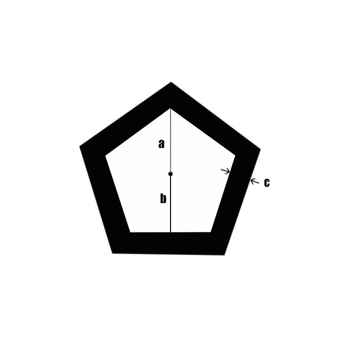 Pentagonal steel pipe