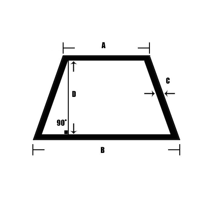 Trapezoidal steel pipe