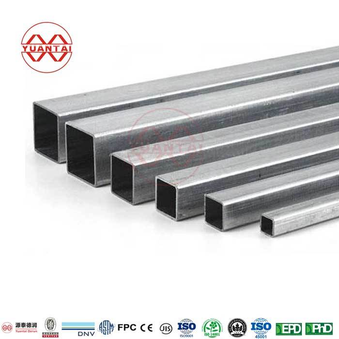 hot galvanized square steel tube manufacturer