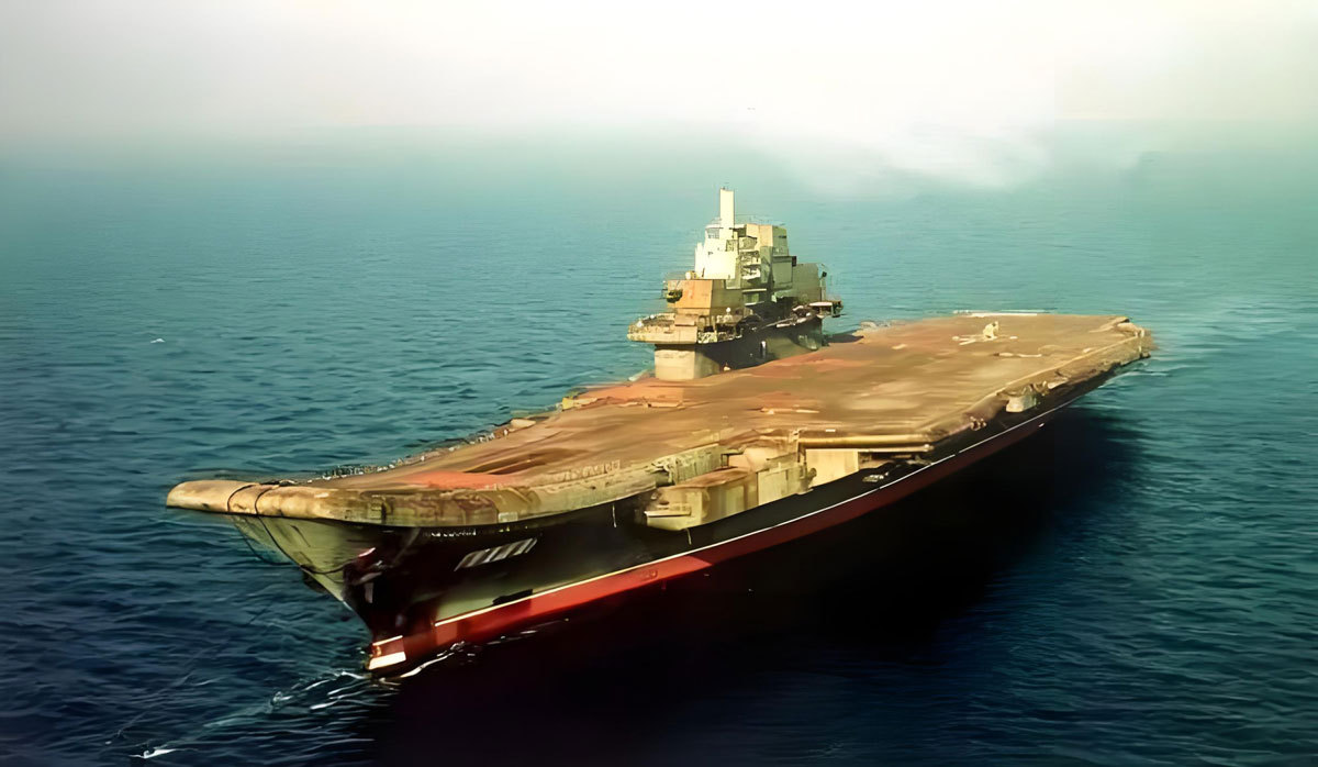 Rusty aircraft carrier