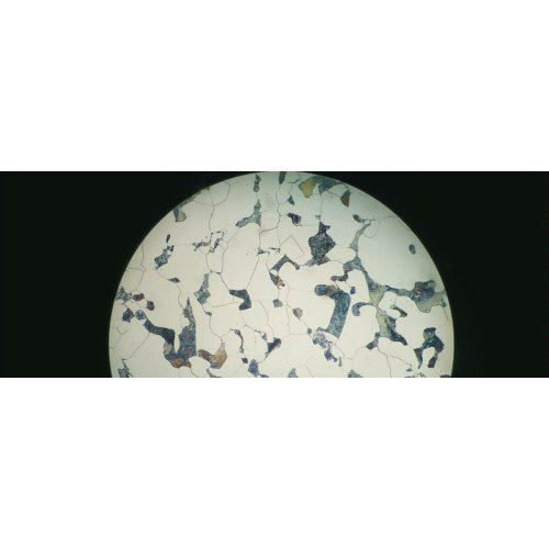 Metallographic analysis and comparison of ferrite, cementite, pearlite, austenite, martensite, bainite, ledeburite, and Widmannstatten structure