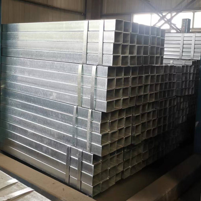 Hot dip galvanized carbon steel square tube