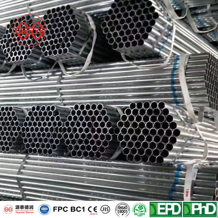 pre galvanized round steel pipe