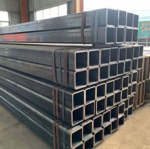 EN10219 carbon steel cold formed black rectangular steel tube