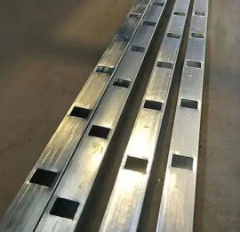 pre galvanized square tube with holes