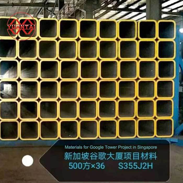 EN10219 Cold Formed Black Carbon Steel LSAW Square Tube