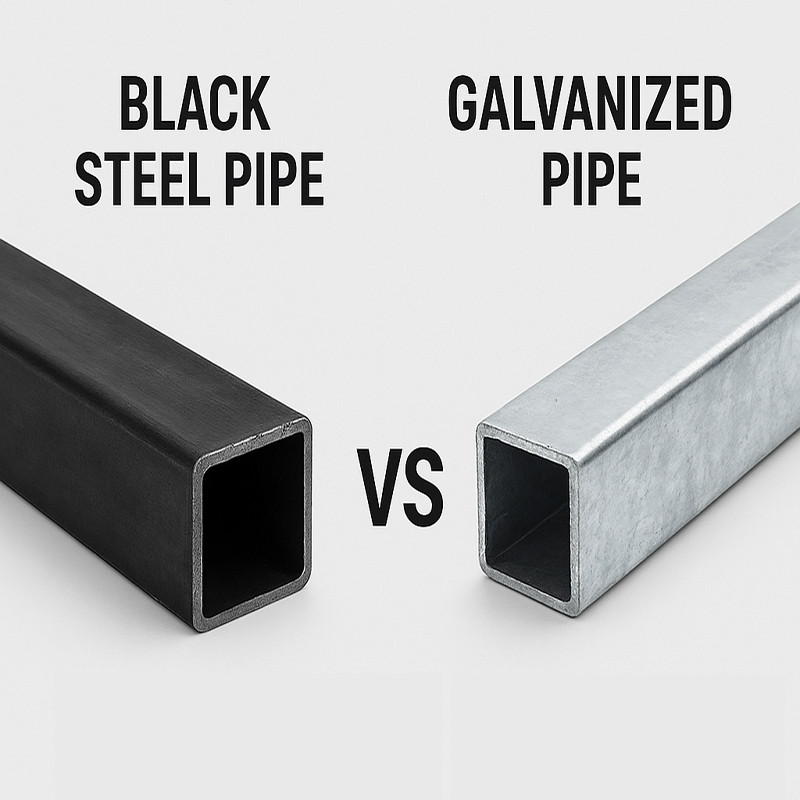 Black Steel Pipe vs Galvanized Steel Pipe: Understanding the Differences