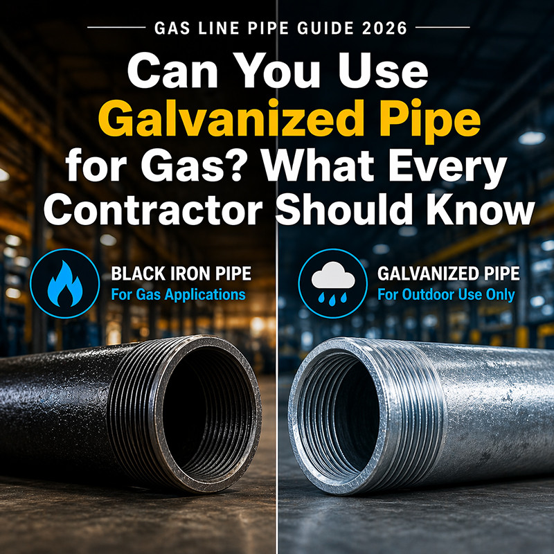 Can You Use Galvanized Pipe for Gas? What Every Contractor Should Know