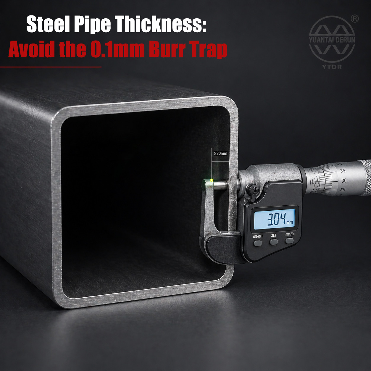 Steel Pipe Thickness: Avoid the 0.1mm Burr Trap