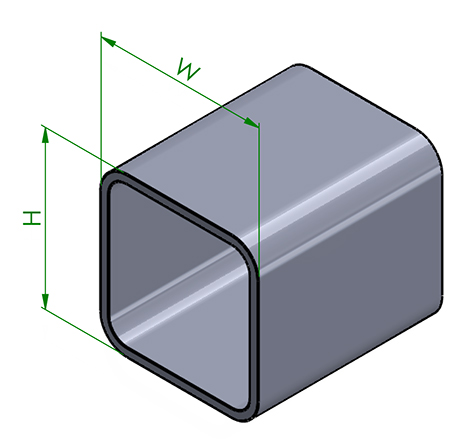 16 gauge(ASTM A500) square tubing