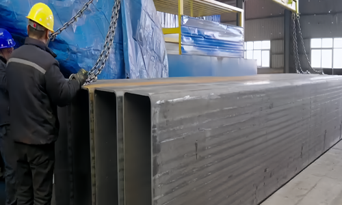 Yuantaiderun Large diameter square and rectangular steel pipe 1200*400