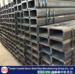 Yuantai Derun brand 100x50 rhs mild steel steel pipe hollow rectangular section