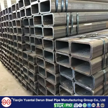 Yuantai Derun brand 100x50 rhs mild steel steel pipe hollow rectangular section