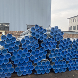 Spray Black Paint seamless carbon steel pipe