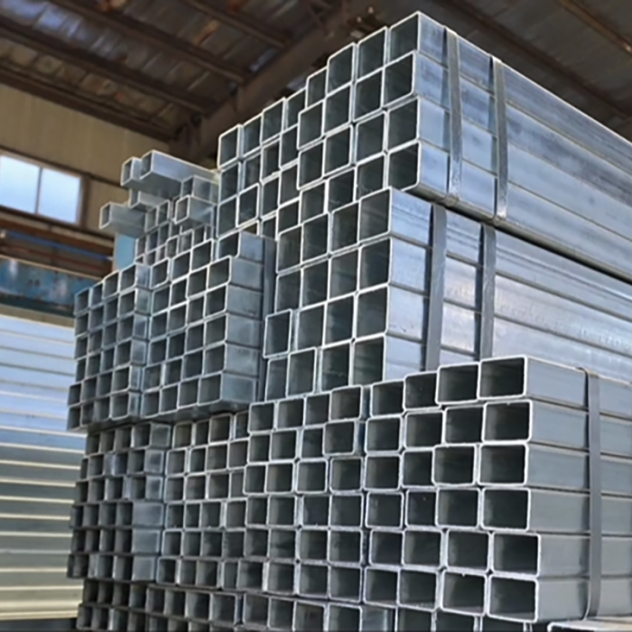 Square hollow steel pipe welded galvanized pipe supply