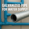 Is galvanized steel pipe safe for drinking water?