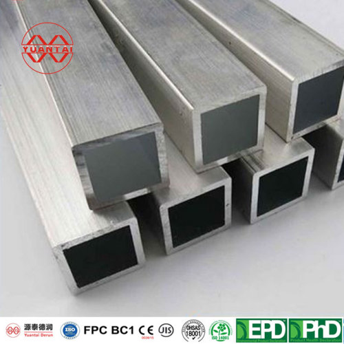 OEM Hot galvanized square tube manufacturer yuantaiderun
