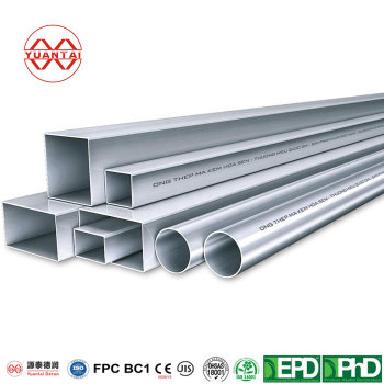 Hot dip galvanized square pipe for tower crane manufacture