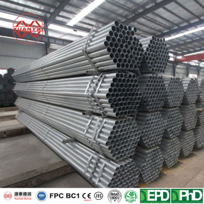 Hot dip galvanized round pipe for decorative guardrail