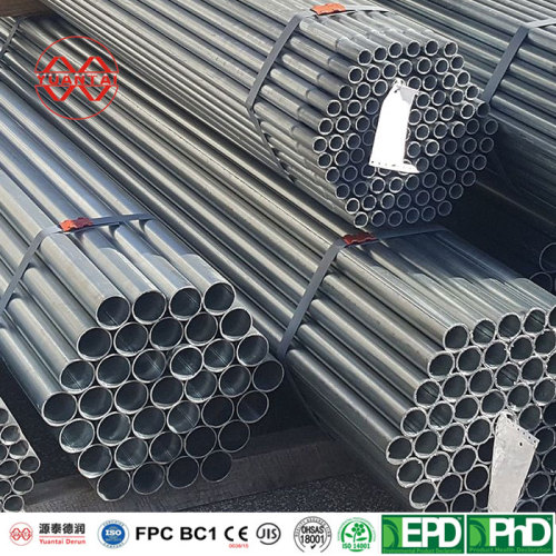 Hot dip galvanized round pipe for tower crane manufacture